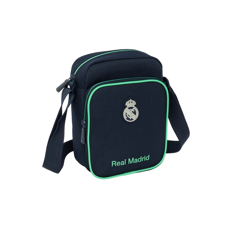 Sac à bandoulière Real Madrid bleu marine zippé Sac à bandoulière Real Madrid bleu marine zippé