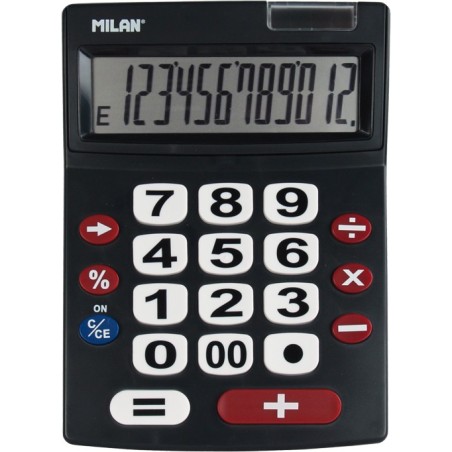 calculatrice Milan noire grands chiffres
