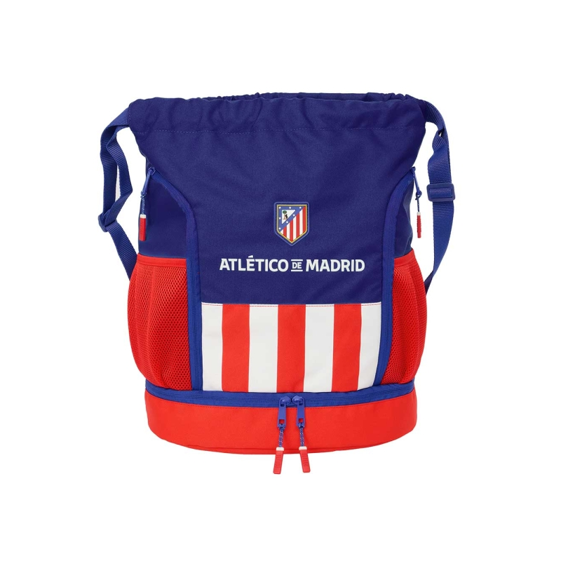 Sac à dos Atlético de Madrid bleu marine à cordon et poches Sac à dos Atlético de Madrid bleu marine à cordon et poches