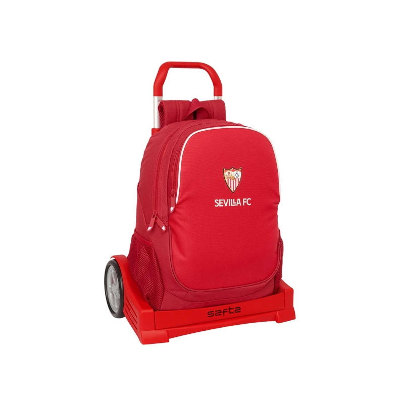 Sac à dos trolley FC Séville rouge à double fermeture