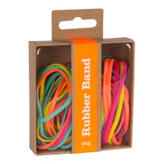 ✅ Bandes Élastiques Apli Fluor Collection - 25gr - Boîte Kraft avec Eurotrou - Couleurs Fluorescentes : Fuchsi en stock