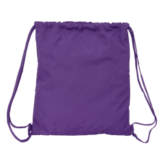 Sac plat Real Valladolid violet à cordon 5 L 35 x 40 cm