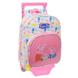 Sac à dos trolley Peppa Pig rose avec porte-bouteille