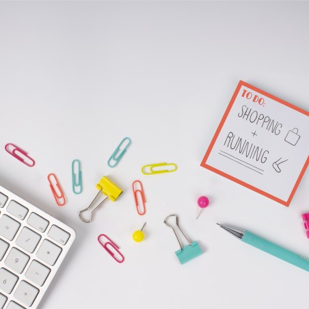 Présentoir Collection Apli Fluor - Couleurs assorties - Design moderne - Inclut punaises, bandes élastiques, chevilles