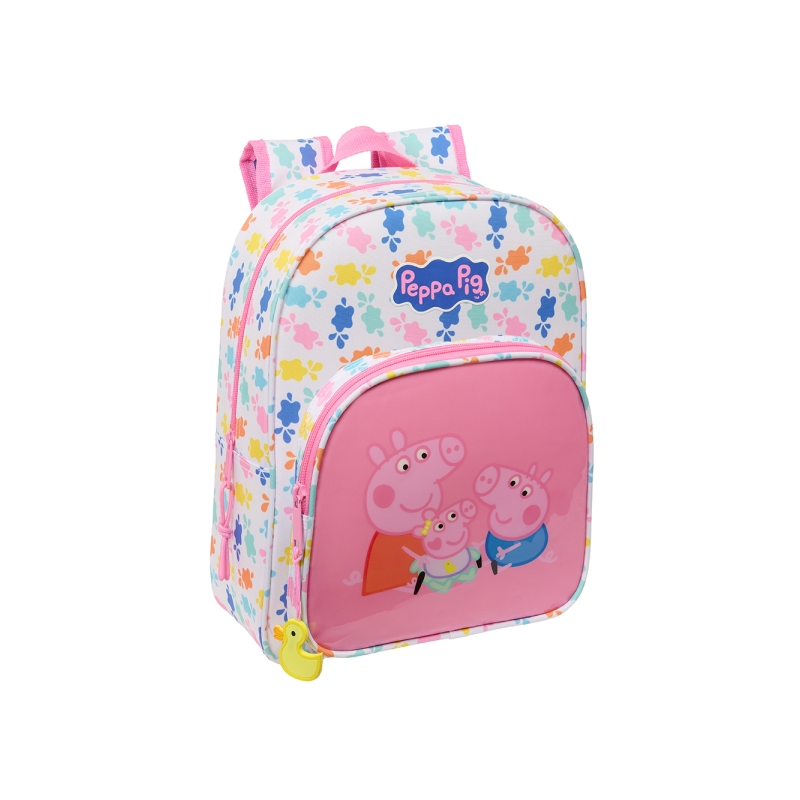 Sac à dos enfant Peppa Pig rose à roulettes polyvalent