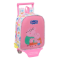 Sac à dos à roulettes Peppa Pig rose amovible