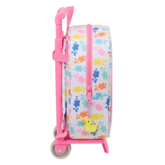 sac à dos rose à roulettes