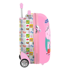 Valise enfant Peppa Pig rose