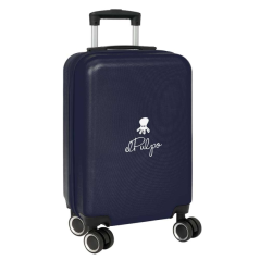 Valise cabine trolley bleu marine