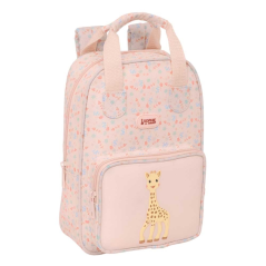 Sac à dos enfant Sophie la Girafe rose pastel recyclé