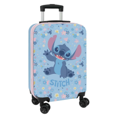 Valise cabine trolley bleue