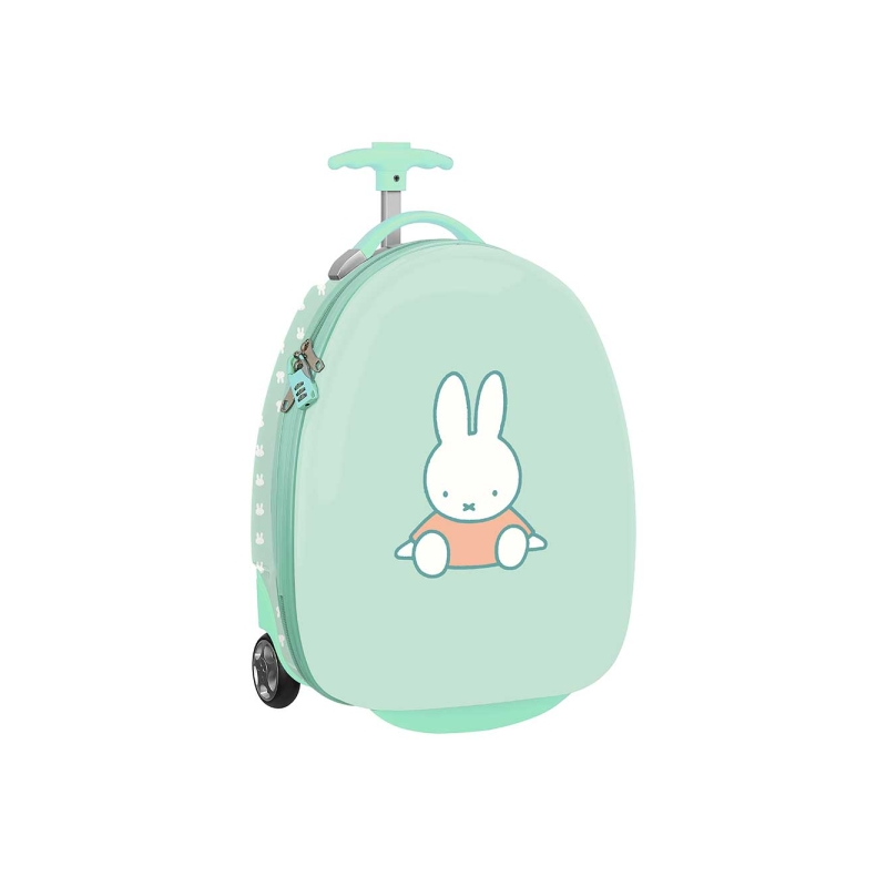 Valise à roulettes enfant Miffy Friends bleu clair Valise à roulettes enfant Miffy Friends bleu clair
