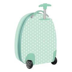 Valise à roulettes enfant Miffy Friends bleu clair