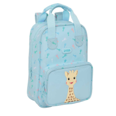 Sac à dos enfant Sophie la Girafe bleu clair recyclé