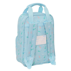 Sac à dos enfant Sophie la Girafe bleu clair recyclé