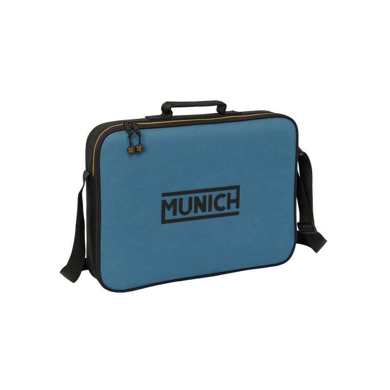 Malette Safta Munich bandoulière ajustable noir bleu Malette Safta Munich bandoulière ajustable noir bleu