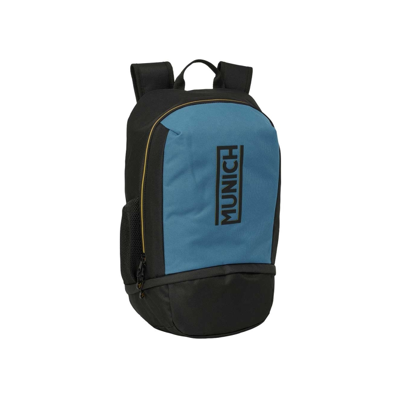 Sac à dos Safta Munich noir bleu compartiment chaussures