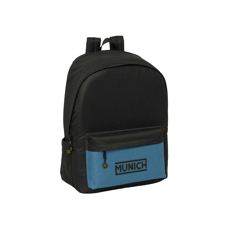 Sac à dos ordinateur 15,6 Safta Munich noir bleu USB antivol