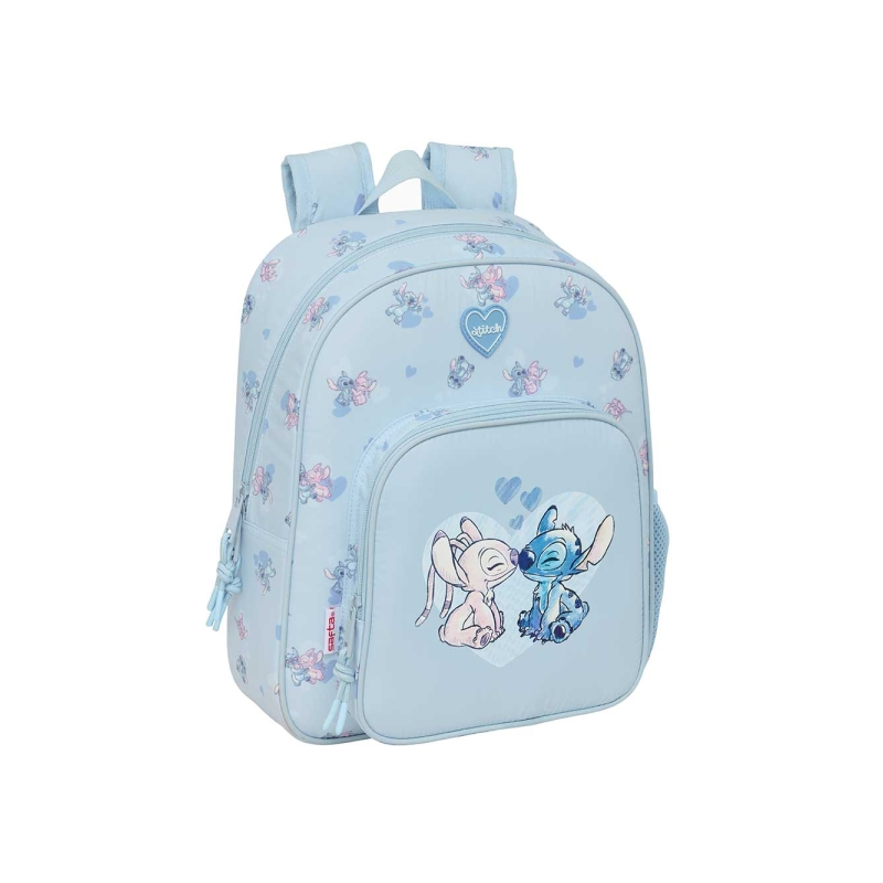 Sac à dos enfant Stitch bleu clair trolley adaptable Sac à dos enfant Stitch bleu clair trolley adaptable