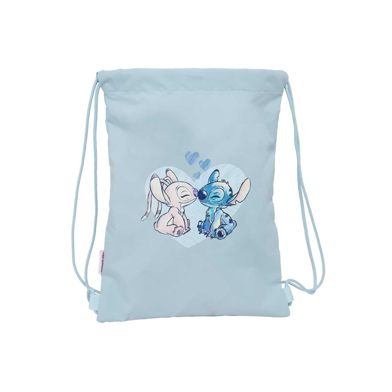 Sac plat Stitch 3L bleu clair avec poche zippée Sac plat Stitch 3L bleu clair avec poche zippée