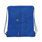 Sac à cordon plat Safta Kelme bleu 5L avec poche zippée Sac à cordon plat Safta Kelme bleu 5L avec poche zippée