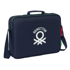 porte documents zippé bleu marine