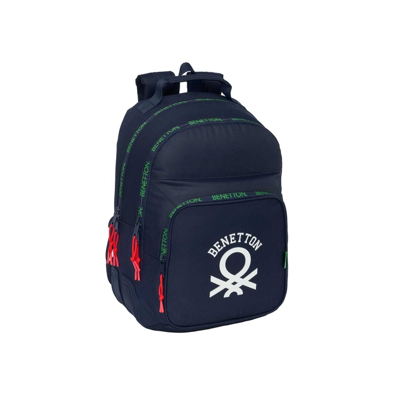 Sac à dos Benetton 2 compartiments bleu marine