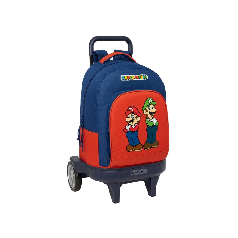 Sac à dos trolley Super Mario 33L rouge et bleu Sac à dos trolley Super Mario 33L rouge et bleu