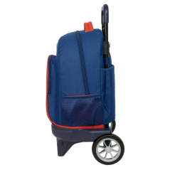 Sac à dos trolley rouge bleu