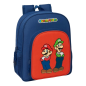 Sac à dos Super Mario rouge bleu compatible trolley Sac à dos Super Mario rouge bleu compatible trolley