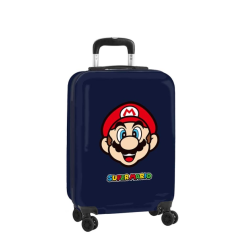 valise cabine trolley bleu marine