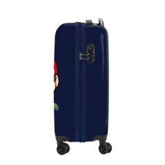 valise cabine trolley bleu marine