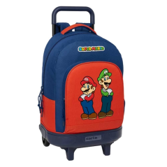 Sac à dos trolley Super Mario rouge bleu