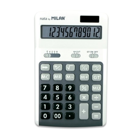 calculatrice blanche Milan clavier gris