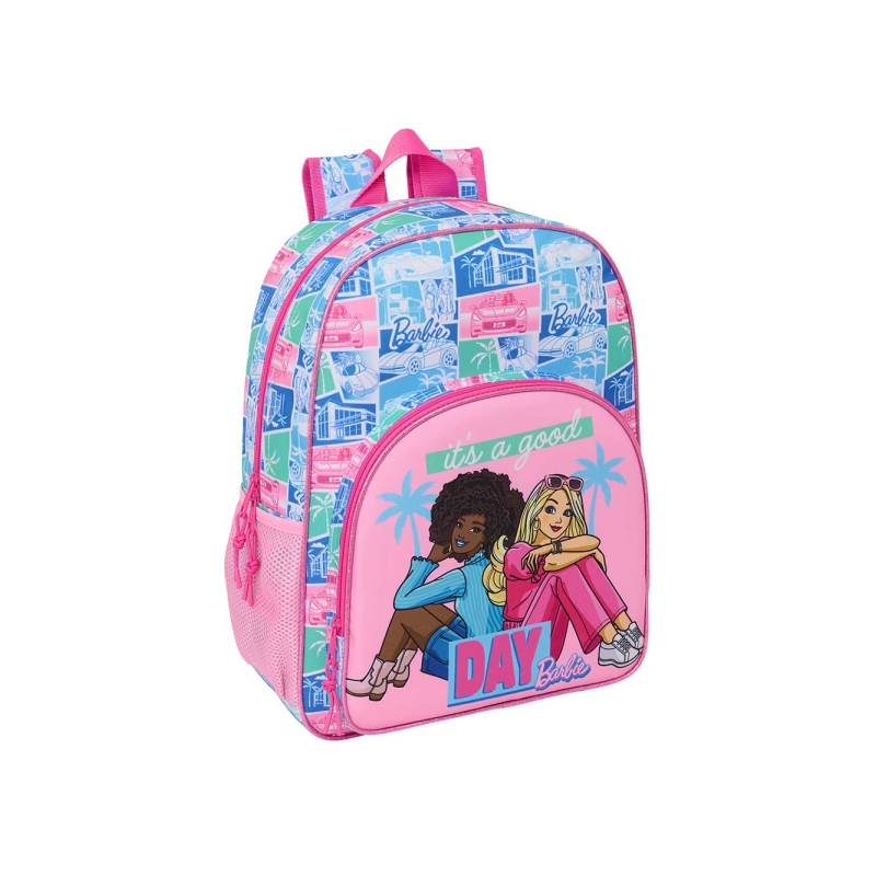 Sac à dos Barbie rose adaptable sur valise à roulettes