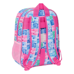 Sac à dos enfant Barbie rose avec porte-bouteille