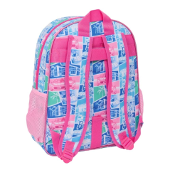 Sac à dos Barbie convertible en valise à roulettes rose