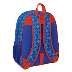 Sac à dos Cars Safta bleu compatible valise à roulettes