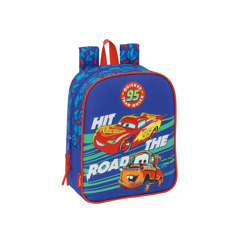 Sac à dos bébé Cars Safta bleu adaptable poussette