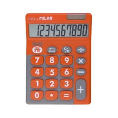 Calculatrice de bureau Milan 10 chiffres orange grandes touches