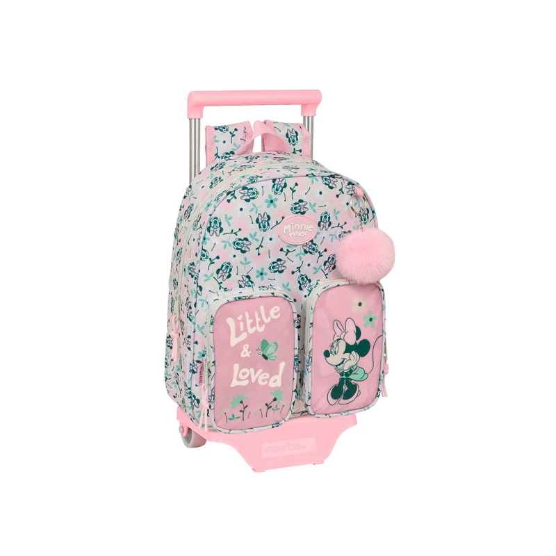 Sac à dos trolley Minnie Mouse rose pastel Sac à dos trolley Minnie Mouse rose pastel
