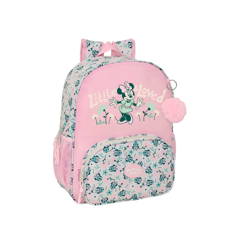 Sac à dos Minnie Mouse rose pastel compatible trolley Sac à dos Minnie Mouse rose pastel compatible trolley