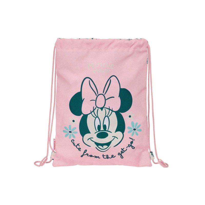 Sac à cordon Minnie Mouse 3L rose pastel Sac à cordon Minnie Mouse 3L rose pastel