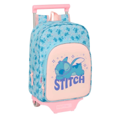 Sac à dos à roulettes bleu clair