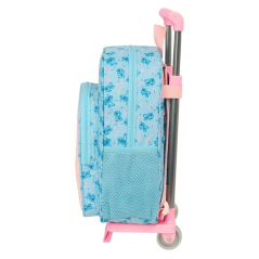 Sac à dos à roulettes bleu clair
