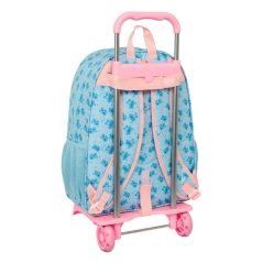 Sac à dos trolley amovible Stitch Safta bleu clair