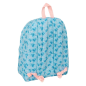 Sac à dos Stitch Ohana bleu clair rembourré Safta Sac à dos Stitch Ohana bleu clair rembourré Safta