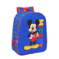 Sac à dos enfant Mickey Mouse bleu avec porte-bouteille