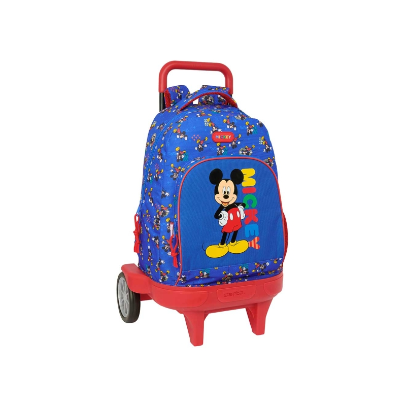 Sac à dos trolley Mickey Mouse bleu anti-vibrations