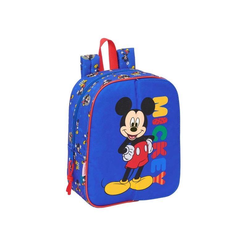 Sac à dos bébé Mickey Mouse bleu compatible trolley Sac à dos bébé Mickey Mouse bleu compatible trolley